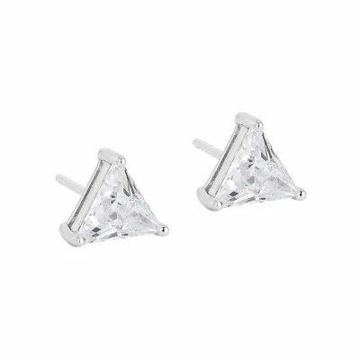 Korean Gold Plated Couple Jewelry Earrings 925 Sterling Silver Geometric Triangle Earrings, White gold
Korean Gold Plated Couple Jewelry Earrings 925 Sterling Silver Geometric Triangle Earrings, White gold
