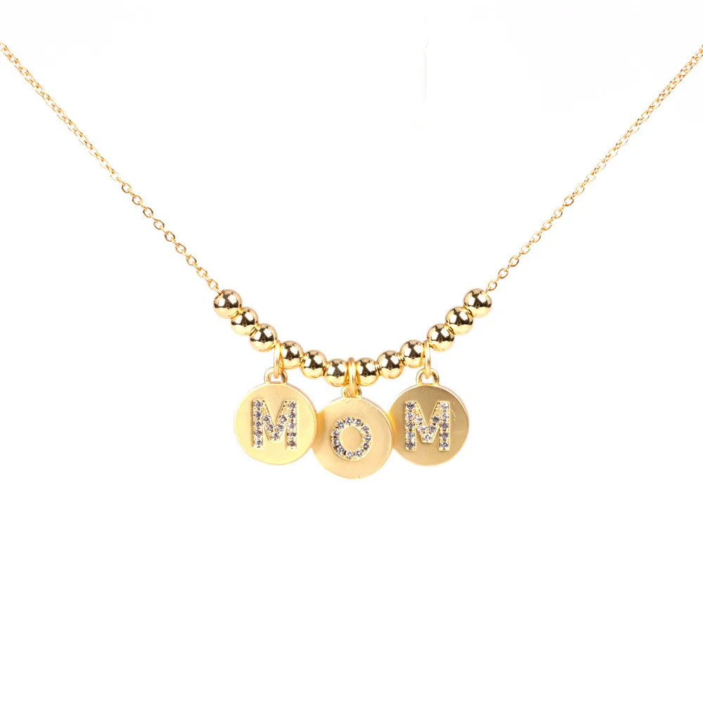 Rhinestone mama necklace diamond gold plated necklace gift women Stainless Steel zircon mom necklace supplie
Rhinestone mama necklace diamond gold plated necklace gift women Stainless Steel zircon mom necklace supplie