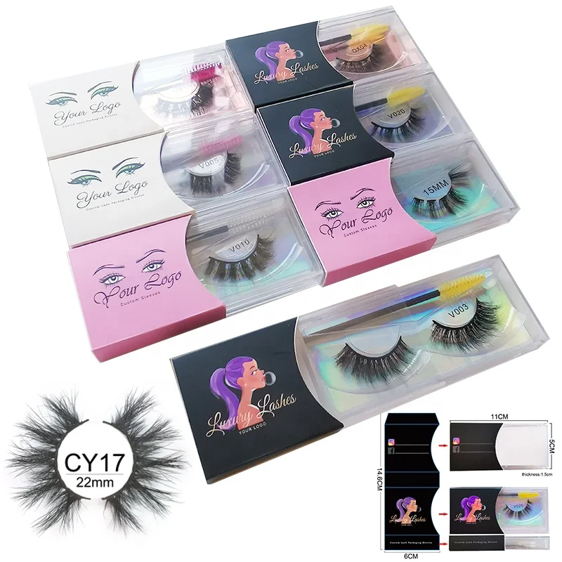 Private label new arrival fluffy thick volume real mink eyelashes 3d mink lashes with half sleeve eyelash case, Customized color
Private label new arrival fluffy thick volume real mink eyelashes 3d mink lashes with half sleeve eyelash case, Customized color