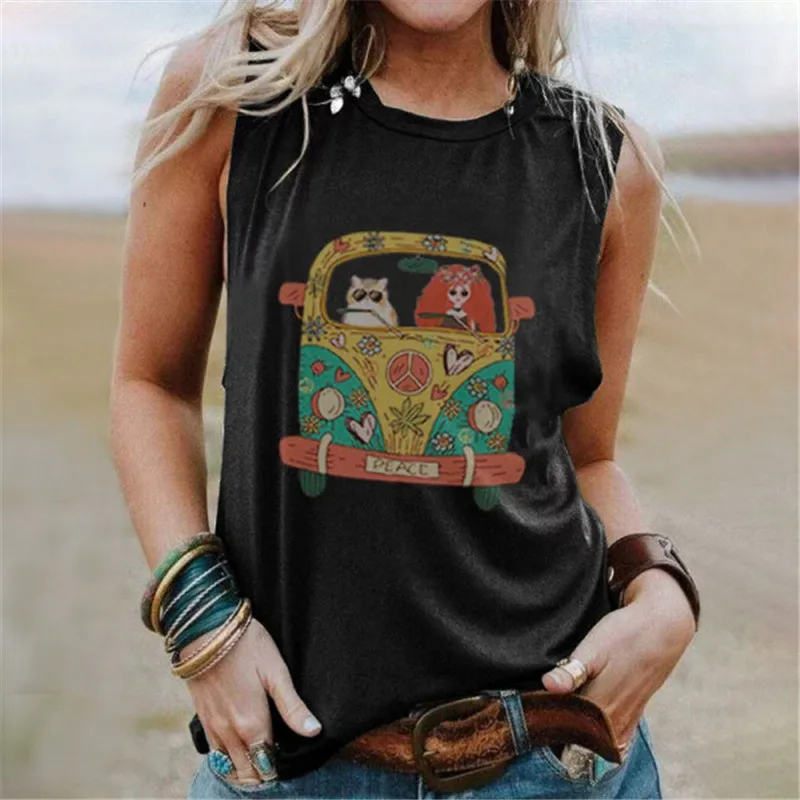 2021 New Women S-5XL Sleeveless Cartoon Printed Vintage CustomTshirts, Picture showed
2021 New Women S-5XL Sleeveless Cartoon Printed Vintage CustomTshirts, Picture showed