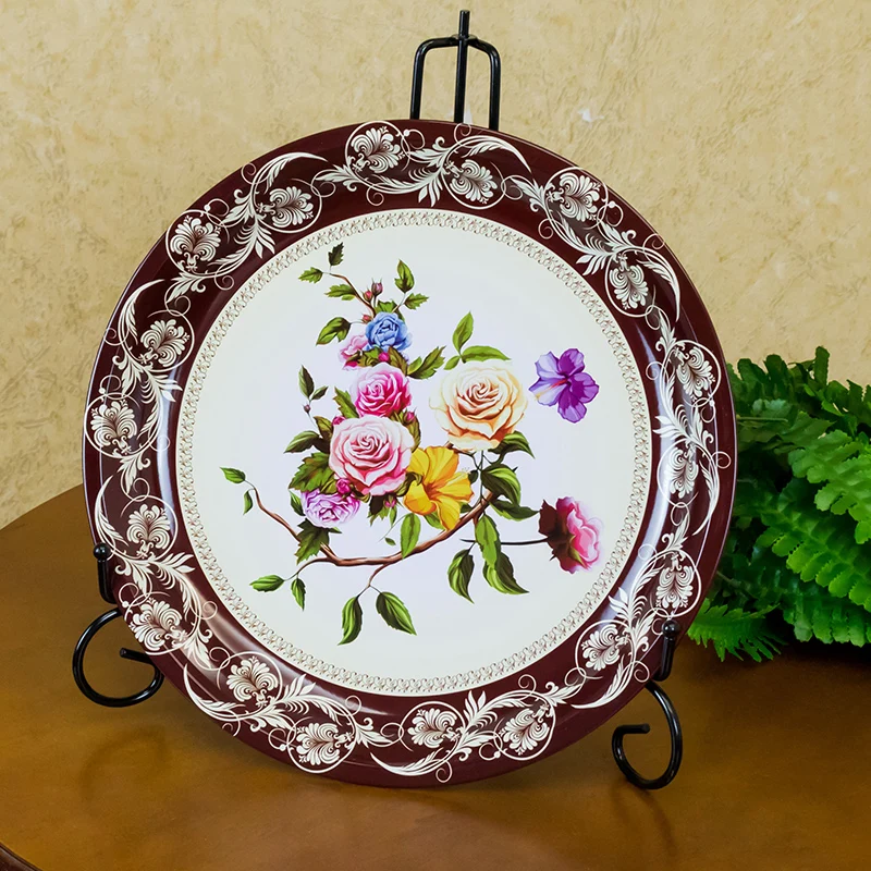 Manufacture Food Safe Round Metal Tin Plate Serving Tray Colorful Printing Metal Tray
Manufacture Food Safe Round Metal Tin Plate Serving Tray Colorful Printing Metal Tray