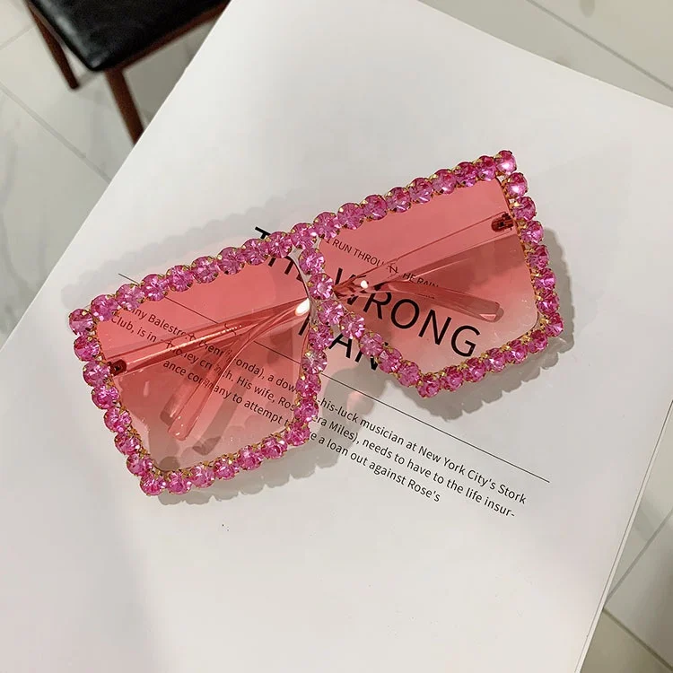 Luxury Oversized Sunglasses Women Square Shades Glasses Bling Diamond Sunglasses, Multi colors
Luxury Oversized Sunglasses Women Square Shades Glasses Bling Diamond Sunglasses, Multi colors