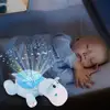 2019 Hippo bee elephant sleeping lamp pacifies plush toy,children cartoon Animal-powered music star projection lights