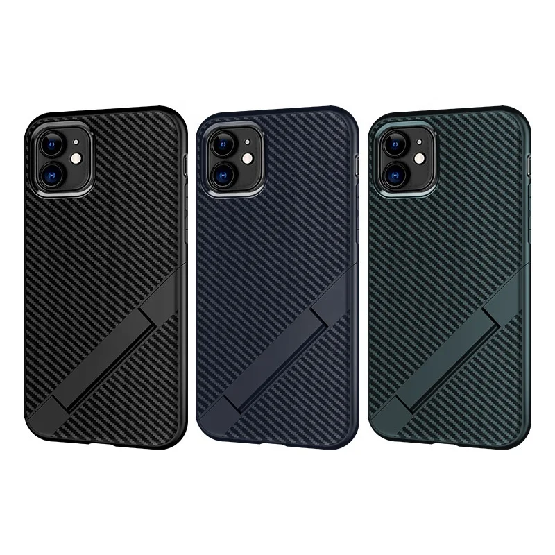 2020 New Launch Hot Selling OEM Wholesale Price Customized Logo Foldable TPU Carbon Fiber Holder Phone Case For Iphone11 Pro Max, Black/blue/green
2020 New Launch Hot Selling OEM Wholesale Price Customized Logo Foldable TPU Carbon Fiber Holder Phone Case For Iphone11 Pro Max, Black/blue/green