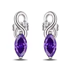 customized Any style diamond amethyst gemstone CZ stone brass gold ring pendant earring 925 sterling silver jewelry