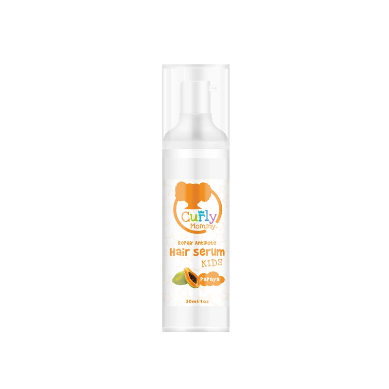 CURLYMOMMY stock items detanging softening kids hair serum with papaya scent 
CURLYMOMMY stock items detanging softening kids hair serum with papaya scent