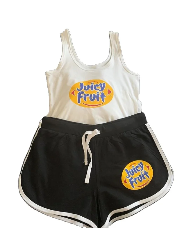 Hot Sale Women Two Piece Print Vest Shorts 2 Piece Set Summer Casual Two Piece Set Womens Fitness Booty Candy Shorts
Hot Sale Women Two Piece Print Vest Shorts 2 Piece Set Summer Casual Two Piece Set Womens Fitness Booty Candy Shorts