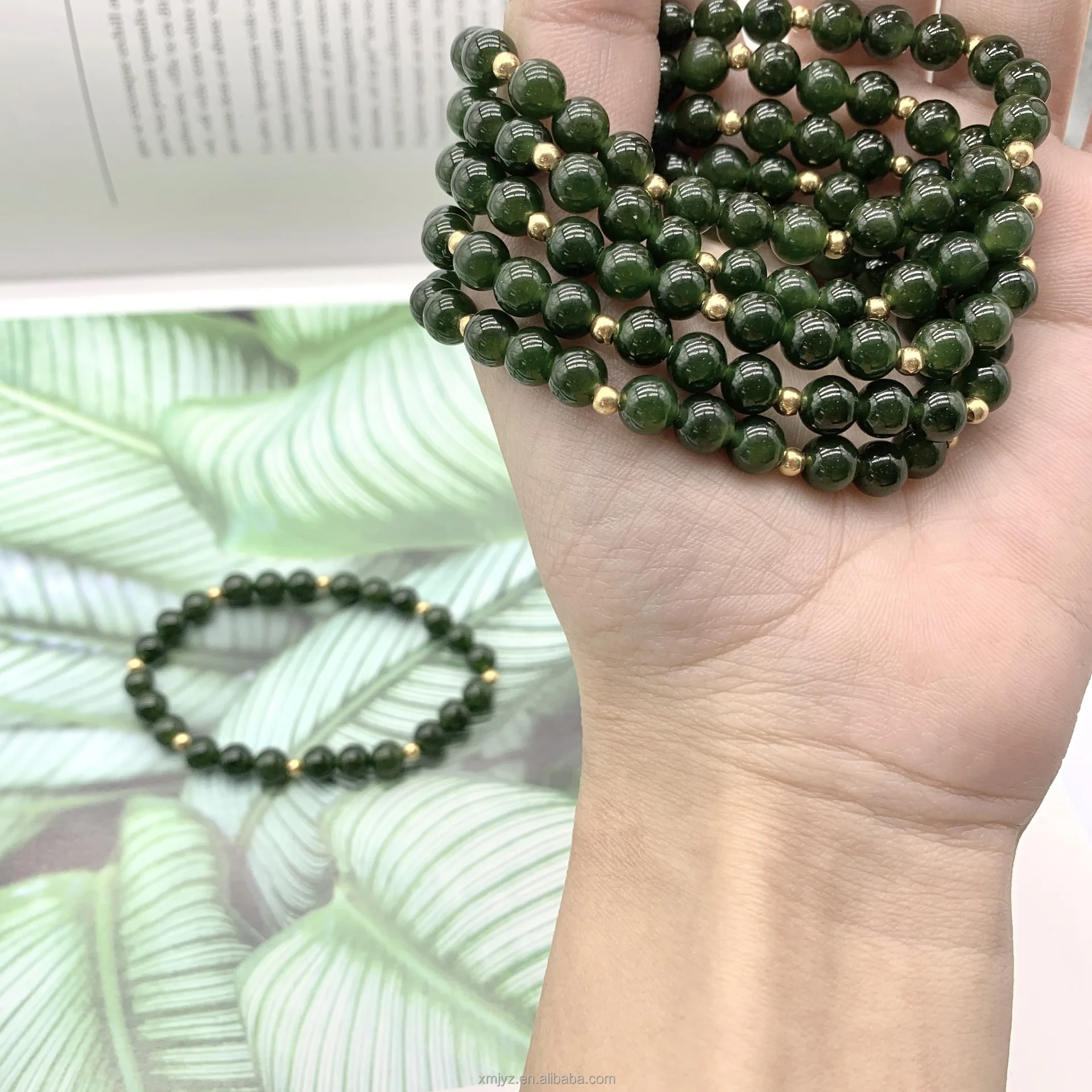 Certified 18K Gold Bracelet Jasper Golden Balls String Au750 Colored Gold Simple Handmade Woven Shell Gift
Certified 18K Gold Bracelet Jasper Golden Balls String Au750 Colored Gold Simple Handmade Woven Shell Gift