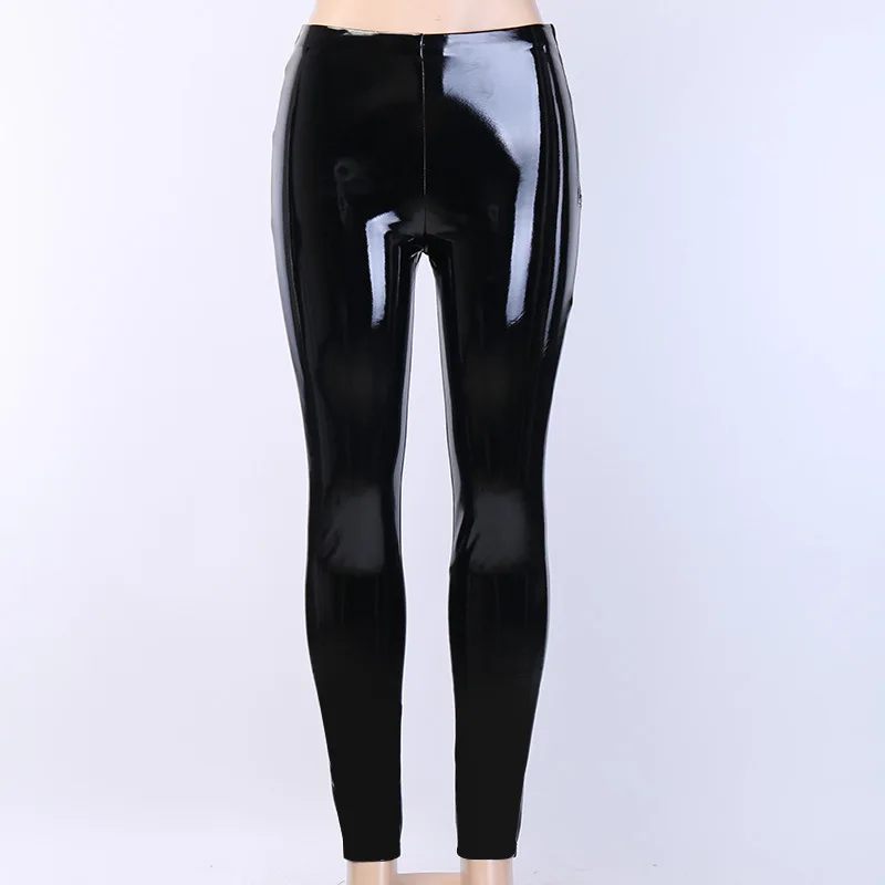 2020 New Arrivals solid pu leather ladies women tight pants