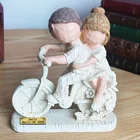 Personalized Handmade Resin Couple Figurine with bike