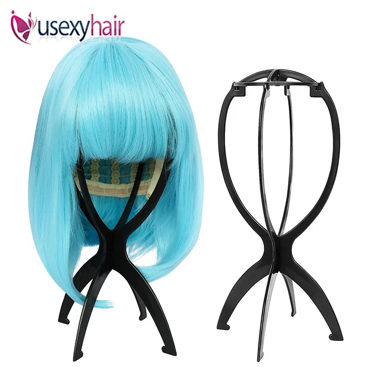 Wholesale Price High Quality Collapsible Plastic Tripod Wig Stand Holder, Black,white,blue,pink,4 colors
Wholesale Price High Quality Collapsible Plastic Tripod Wig Stand Holder, Black,white,blue,pink,4 colors