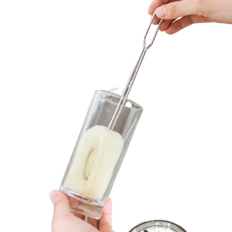 Replaceable sponge cleaning brush long handle glass bottle brush kitchen washing brush
Replaceable sponge cleaning brush long handle glass bottle brush kitchen washing brush