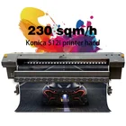 230sqm/h Konica 512i printhead printer 3.2m digital vinyl flex banner solvent printer/plotter/printing machine