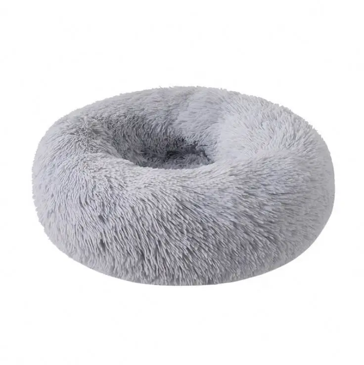 

Soft Warm Luxury Pet Dog Bed Round Houses Waterproof Plush cat Cage donut Bed, Picture shows