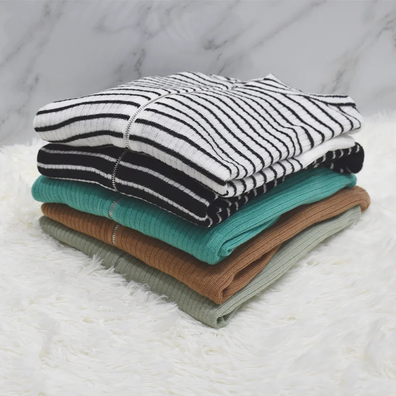 New Striped Knitted Fancy Hooded Plain Knitted Cardigan Sweater For Women