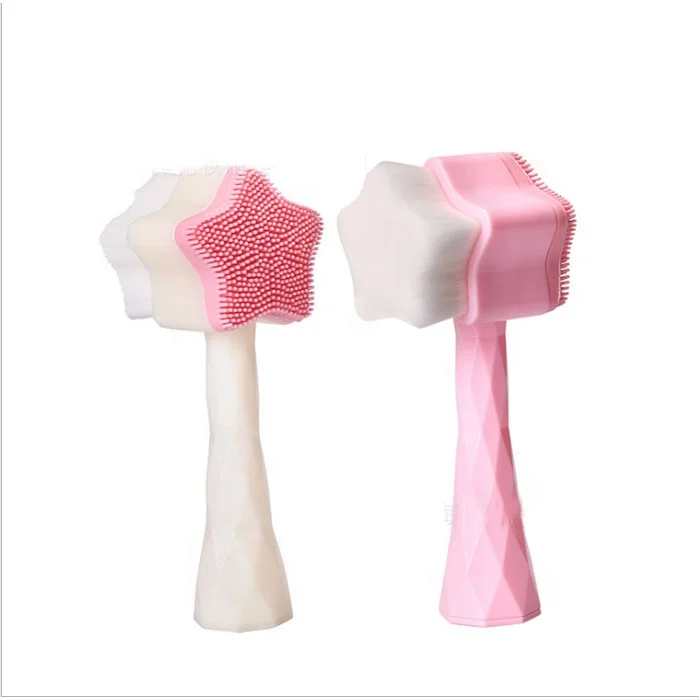 Wholesale Facial Cleansing Brush Deep Cleaning Star Portable Stand Double Side Silicone Face Brush, Pink, white
Wholesale Facial Cleansing Brush Deep Cleaning Star Portable Stand Double Side Silicone Face Brush, Pink, white