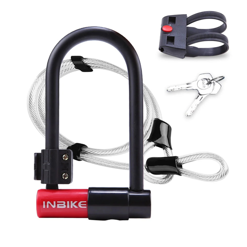 INBIKE High Quality Anti Theft Durable New Type Electric Bicycle U-Lock Bike U Lock With Cable, Yellow/ red
INBIKE High Quality Anti Theft Durable New Type Electric Bicycle U-Lock Bike U Lock With Cable, Yellow/ red
