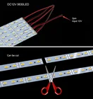 1M 72 LEDs 0.2/0.5W DC12V SMD 5630 Aluminium Hard Led Rigid Strip Rigids Bar Led for Kitchen Under Cabinet Showcase