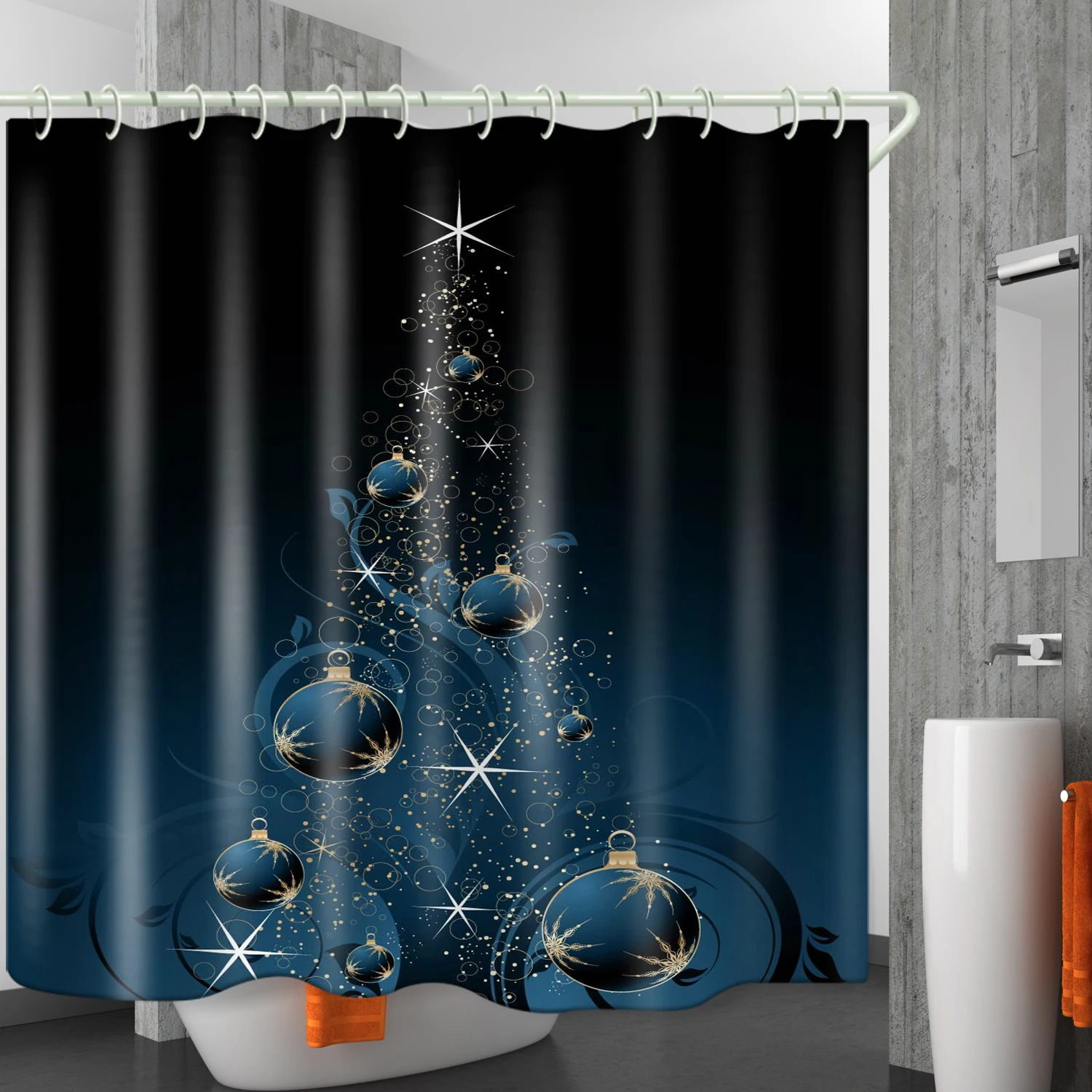 Spherical tree series theme bathroom decoration curtain waterproof shower curtain custom printed shower curtain, Picture
Spherical tree series theme bathroom decoration curtain waterproof shower curtain custom printed shower curtain, Picture