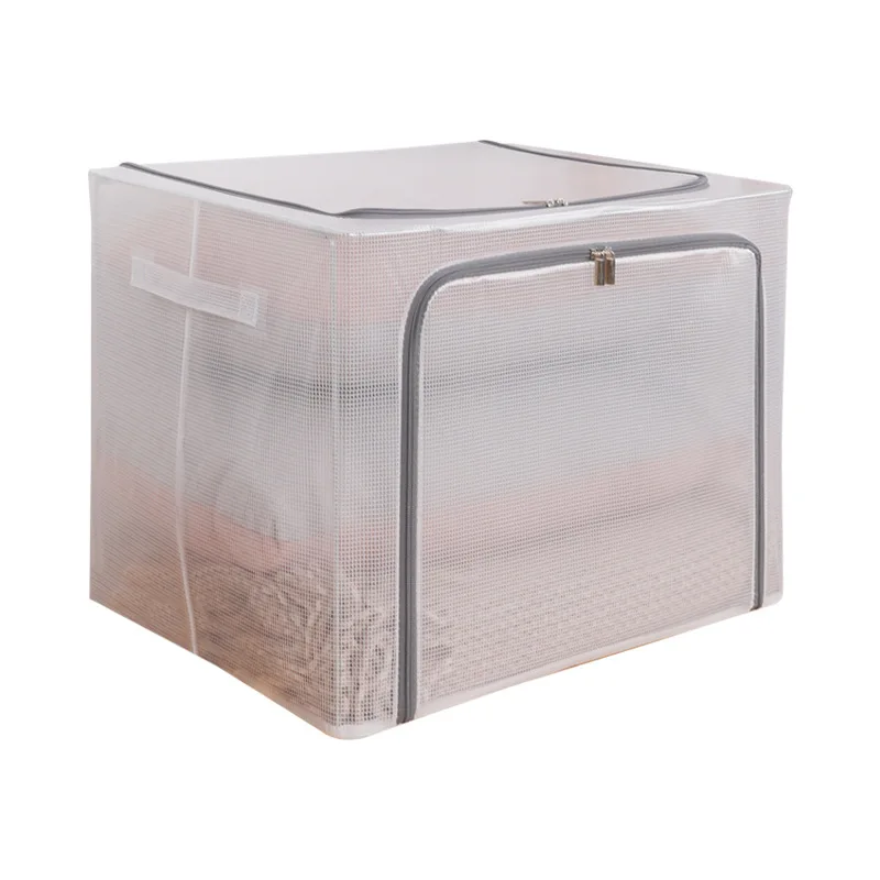 Transparent visible thickened steel frame waterproof mesh pvc bag dustproof storage box, Picture color , can be customized
Transparent visible thickened steel frame waterproof mesh pvc bag dustproof storage box, Picture color , can be customized