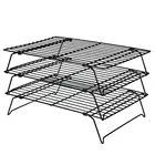3 Tier Cooling Rack Stackable Cooling Display Wire Cooling Stand