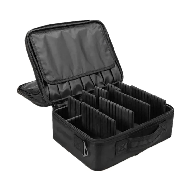 Beauty Accessories Storage Organizer Travel Cosmetic Makeup Case Bag With Adjustable Dividers, Black
Beauty Accessories Storage Organizer Travel Cosmetic Makeup Case Bag With Adjustable Dividers, Black