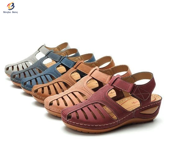 Hot selling thick sole wedge design women's sandals comfortable ladies shoes strap sandals flat
Hot selling thick sole wedge design women's sandals comfortable ladies shoes strap sandals flat