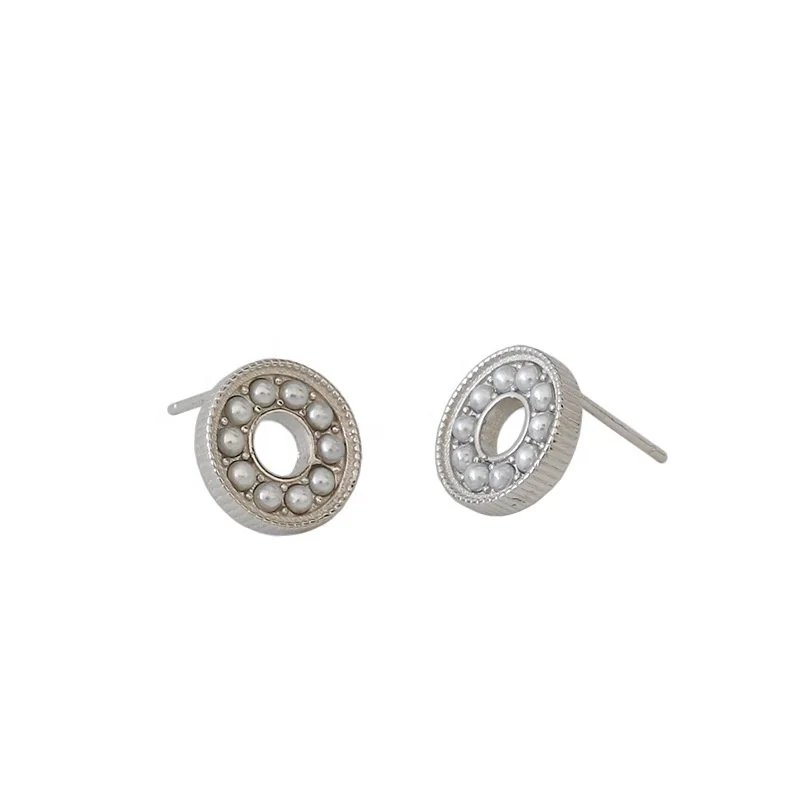 FSE522 high quality fashion stud earrings 925 sterling silver circle with pearl earrings
FSE522 high quality fashion stud earrings 925 sterling silver circle with pearl earrings