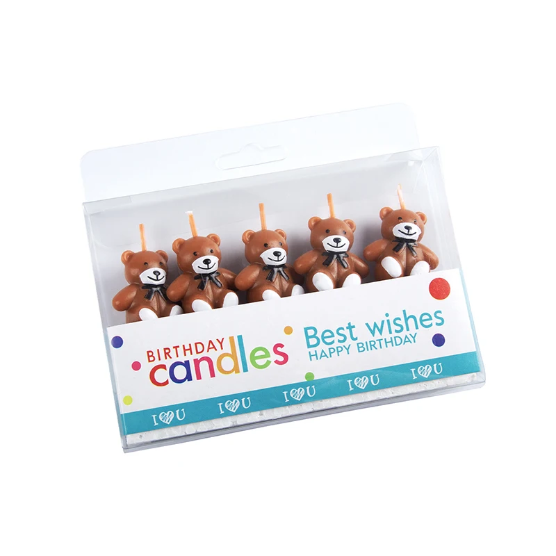 5Pcs/Pack Birthday Cake Candle Cute Bear Shape Decoration Candle For Kid's Birthday Creative Cake Candles
5Pcs/Pack Birthday Cake Candle Cute Bear Shape Decoration Candle For Kid's Birthday Creative Cake Candles