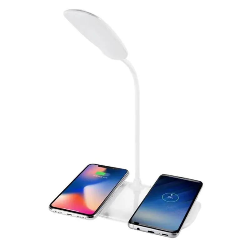 2 in 1 Universal Mobile Phone Multi-functional Led Lamp Stand Pad Desk LED Lamp Wireless Charger
2 in 1 Universal Mobile Phone Multi-functional Led Lamp Stand Pad Desk LED Lamp Wireless Charger