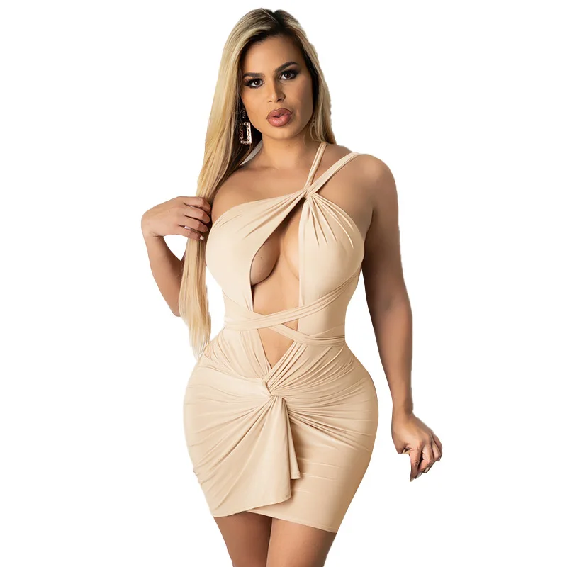 2021 summer new solid color slanted shoulder pleated hollow open back fold hip allure women bodycon prom dress, 1 color and also can make as your request
2021 summer new solid color slanted shoulder pleated hollow open back fold hip allure women bodycon prom dress, 1 color and also can make as your request