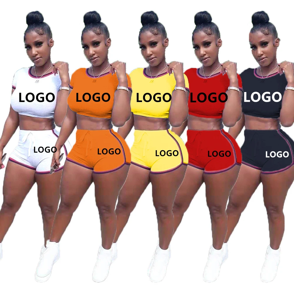 Summer women Two Piece Set Stripe Sporty Biker Running Matching Set 2021 Logo Custom Low MOQ Jogger Short Set
Summer women Two Piece Set Stripe Sporty Biker Running Matching Set 2021 Logo Custom Low MOQ Jogger Short Set