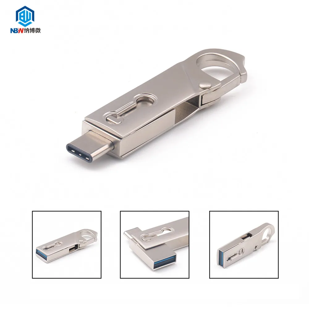 promotional gift 2 in 1 type c usb 3.0 flash  otg