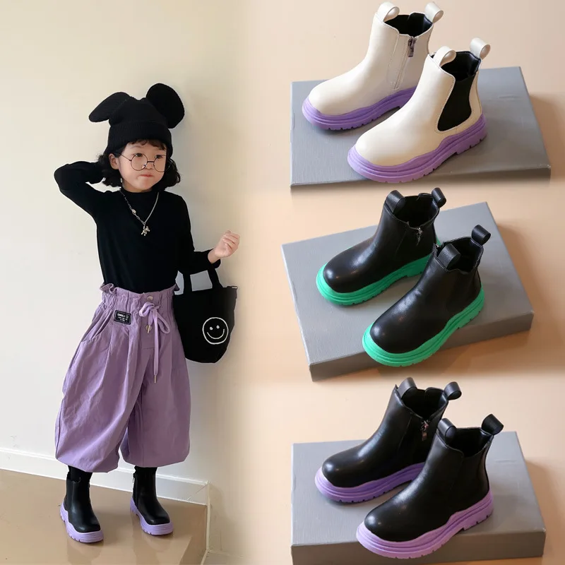 2021 Kids boots zipper children autumn and winter new arrival girls shoes student trend leather Chelsea boots kids, See color options
2021 Kids boots zipper children autumn and winter new arrival girls shoes student trend leather Chelsea boots kids, See color options
