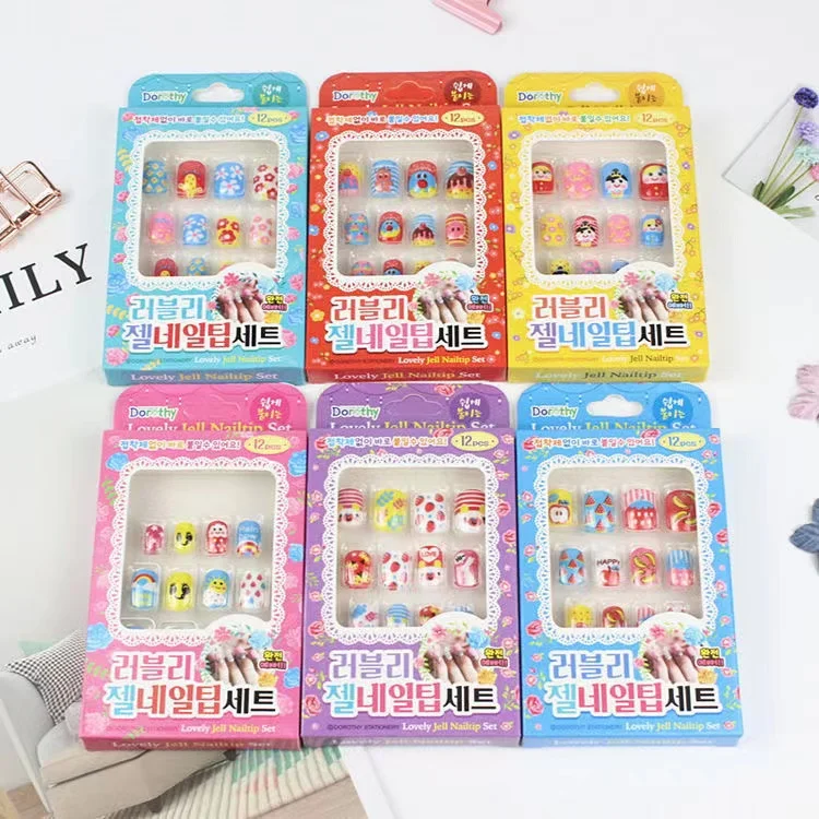 Cartoon Finger Artificial Nail Art Cute Child Girl Children Kid False Nails Tips Kit Set Stickers Kids Press On Nails
Cartoon Finger Artificial Nail Art Cute Child Girl Children Kid False Nails Tips Kit Set Stickers Kids Press On Nails