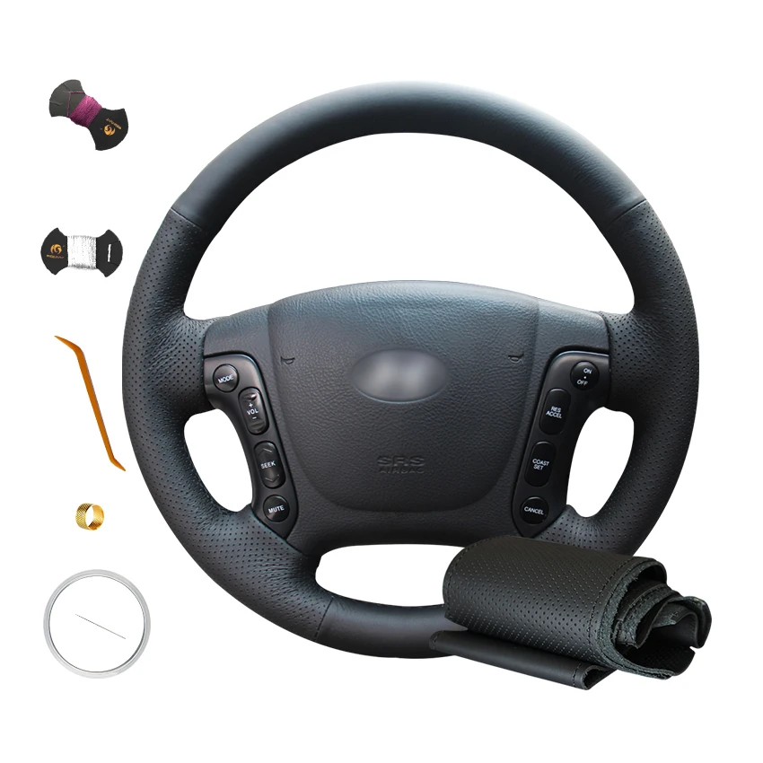 Customize PU Leather Black Sewing Auto Steering Wheel Wrap for Hyundai Santa Fe 2007 2008 2009 2010 2011 2012
Customize PU Leather Black Sewing Auto Steering Wheel Wrap for Hyundai Santa Fe 2007 2008 2009 2010 2011 2012