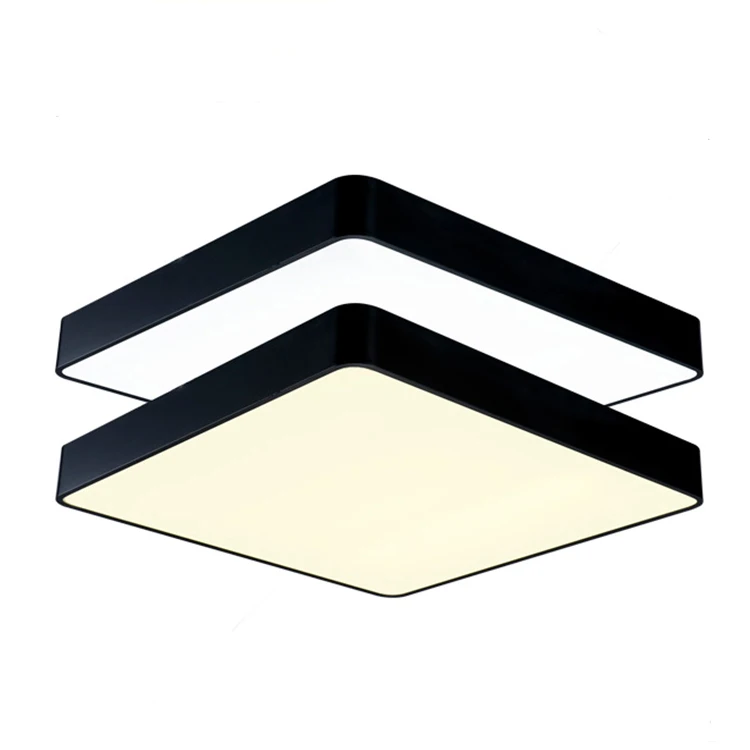 40W 60W 80W 100W ceiling hanging recessed zhongshan factory custom made aluminum iron acrylic led panel light