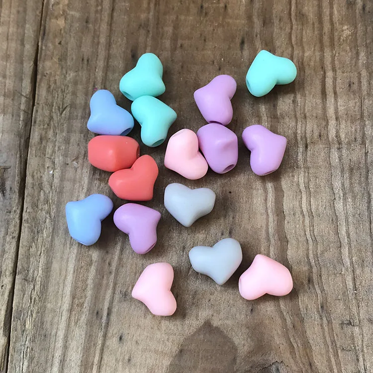 GP0937 100pcs/bag Wholesale small multicolour pastel matte acrylic heart shaped jewelry beads, Rainbow
GP0937 100pcs/bag Wholesale small multicolour pastel matte acrylic heart shaped jewelry beads, Rainbow