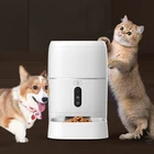 2019 Newest automatic food blows plastic smart video style pet feeder for dog cat