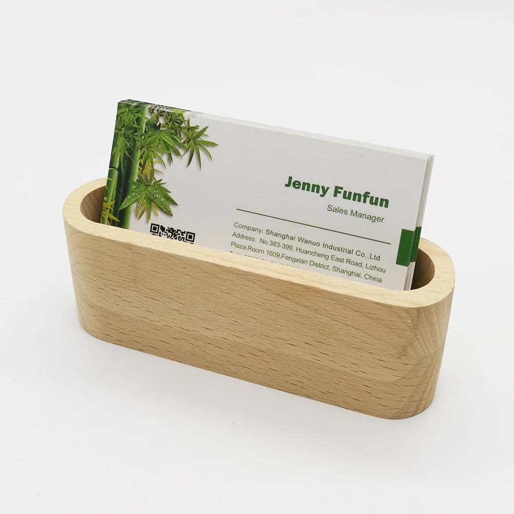 Wanuocraft Office Desk Desktop Natural Beech Wood Business Card Holder Wooden Name Card Display Stand
Wanuocraft Office Desk Desktop Natural Beech Wood Business Card Holder Wooden Name Card Display Stand