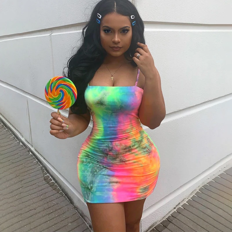 Trendy Fashion Sleeveless Strap Girl Casual Bodycon Clothing Mini Tie Dye Summer Dresses Women, Customized
Trendy Fashion Sleeveless Strap Girl Casual Bodycon Clothing Mini Tie Dye Summer Dresses Women, Customized