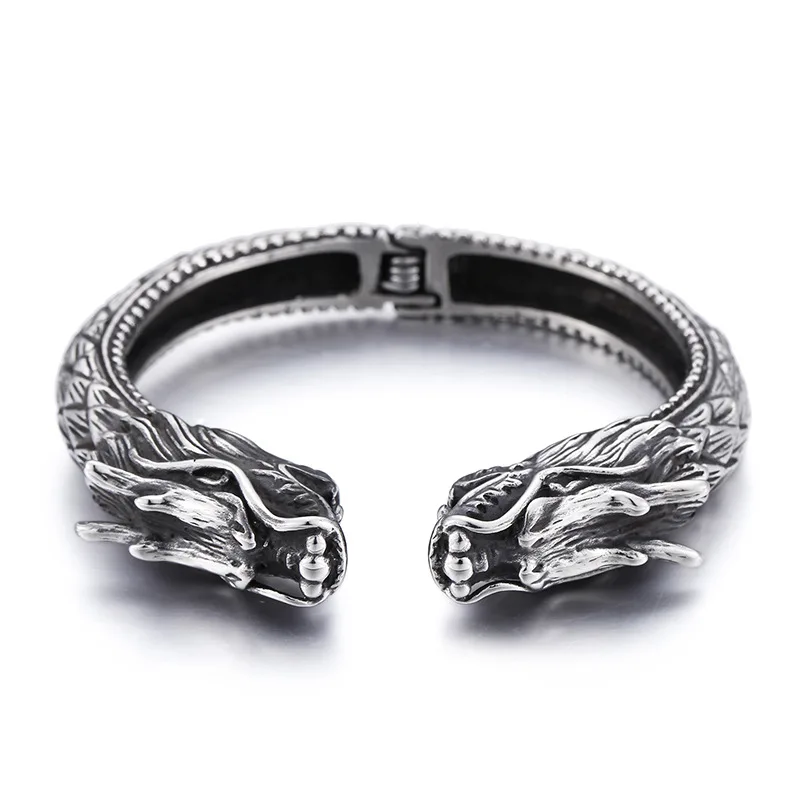2021 wholesale Stainless steel copper hip hop sliver plated dragon Wolf cuff men's bracelets
2021 wholesale Stainless steel copper hip hop sliver plated dragon Wolf cuff men's bracelets