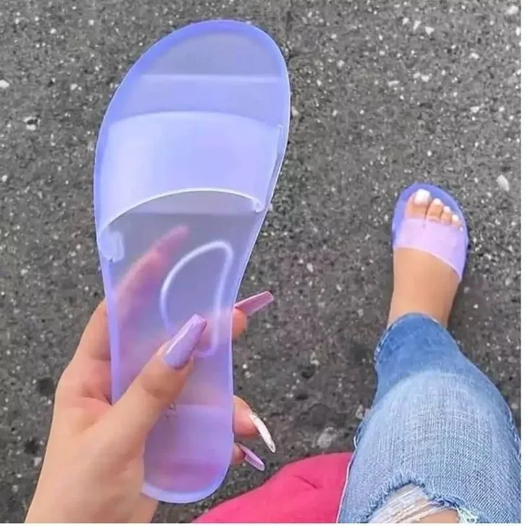 Summer Women Slippers Jelly Shoes Candy Colors Transparent Slides Women's Fashion Casual Slip On Flat Beach Female Shoes 2020
Summer Women Slippers Jelly Shoes Candy Colors Transparent Slides Women's Fashion Casual Slip On Flat Beach Female Shoes 2020
