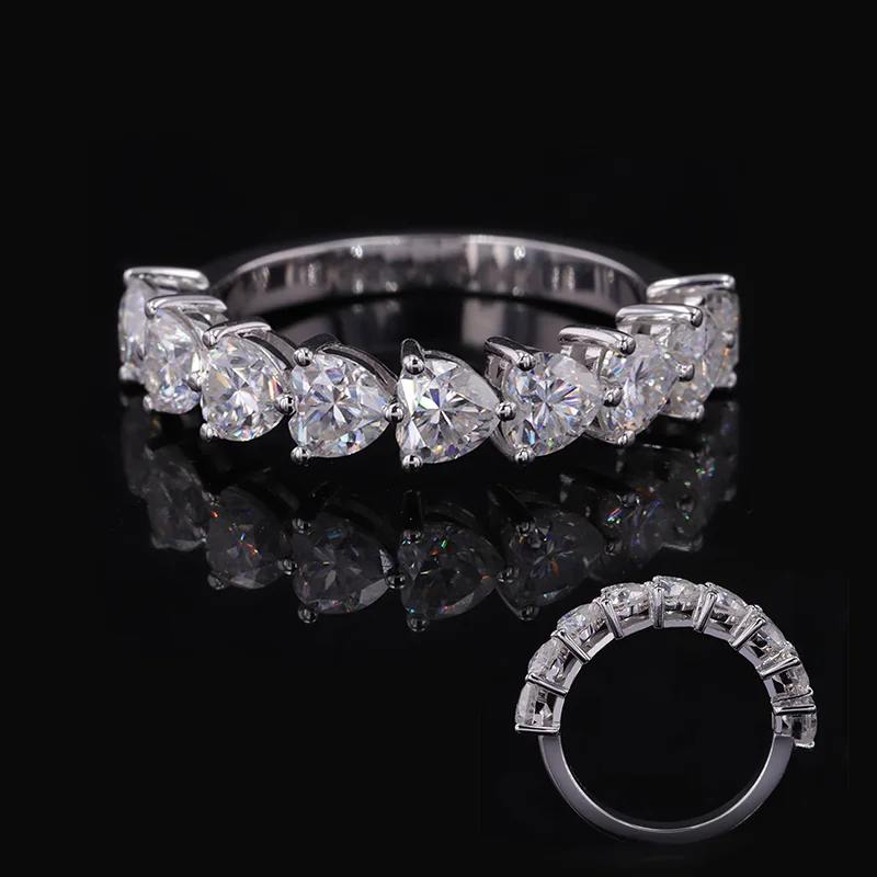 10k gold ring with diamond heart shape moissanite brilliant cut size 4x4mm diamond band rings women engagement for wedding.
10k gold ring with diamond heart shape moissanite brilliant cut size 4x4mm diamond band rings women engagement for wedding.