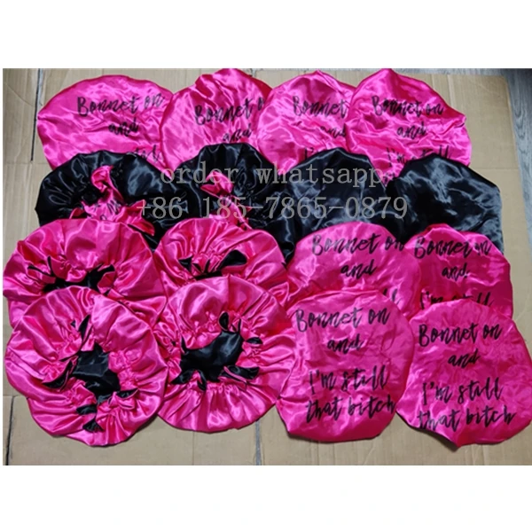 Wholesale High Quality Personalized LOGO Custom Silk Sleep bonnet Colorful Real Satin Double Layer Bonnet With Logo Accessories
Wholesale High Quality Personalized LOGO Custom Silk Sleep bonnet Colorful Real Satin Double Layer Bonnet With Logo Accessories