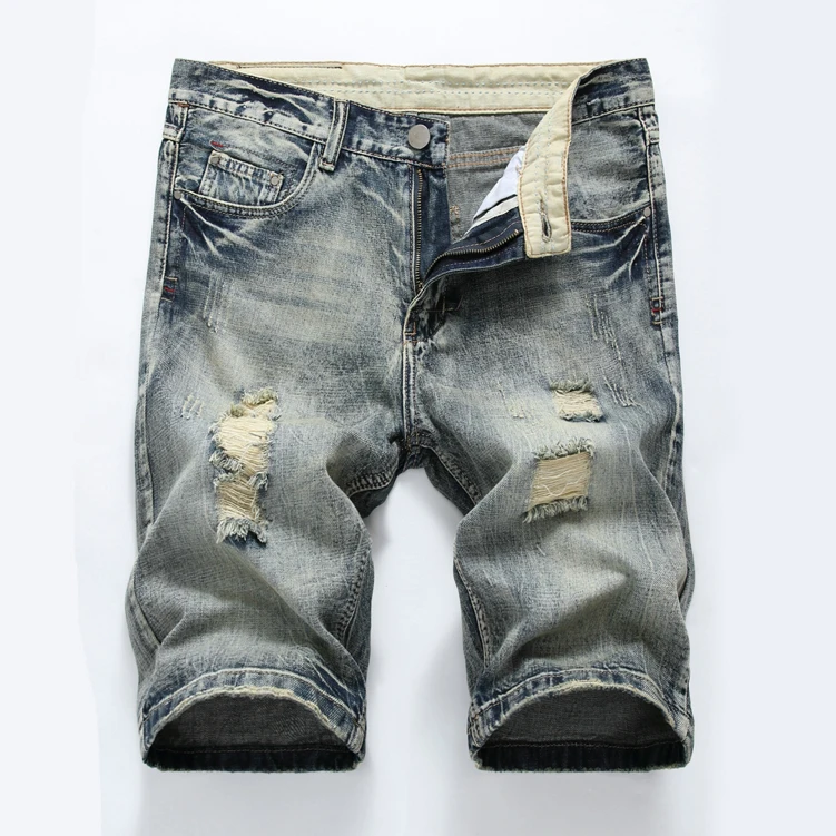 Custom High Quality Slim Fit Washed Blue Summer Plus Size Men Ripped Jean Denim Shorts for Men, Dark blue/light blue/gray/dark gray 
Custom High Quality Slim Fit Washed Blue Summer Plus Size Men Ripped Jean Denim Shorts for Men, Dark blue/light blue/gray/dark gray