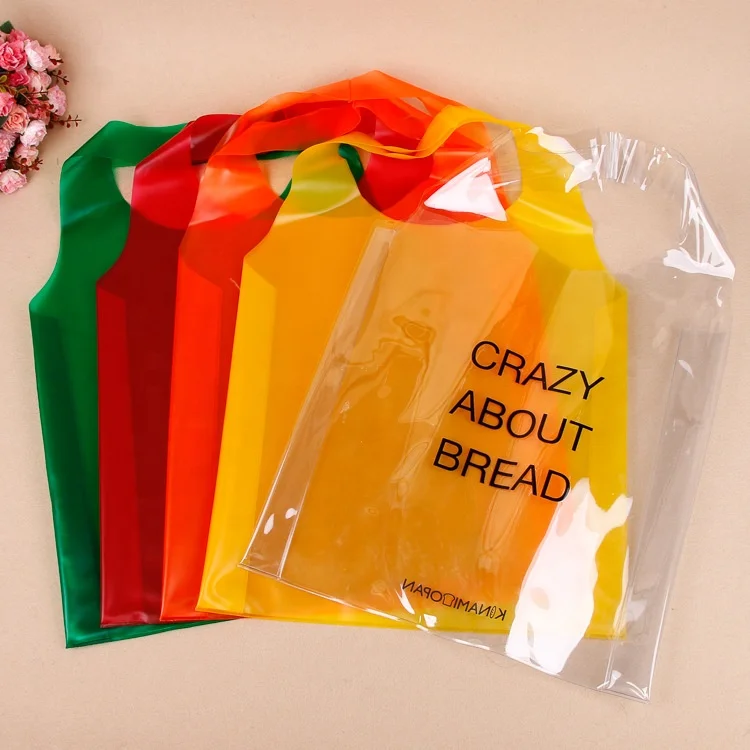 Personalized transparent colorful PVC supermarket clothing shopping T-shirt bag with logo, Transparent/clear/frosted
Personalized transparent colorful PVC supermarket clothing shopping T-shirt bag with logo, Transparent/clear/frosted