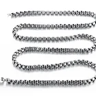 304 stainless steel square pearl titanium steel jewelry square chain for dog tag