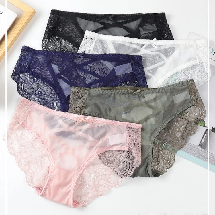 1793 Girls Low Waist Cozy Hollow Mesh Briefs Underwear Transparent Panty Cute Lace Panties Woman, 5 colors: white, green, black, pink, blue
1793 Girls Low Waist Cozy Hollow Mesh Briefs Underwear Transparent Panty Cute Lace Panties Woman, 5 colors: white, green, black, pink, blue