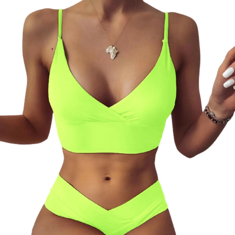 Sexy Cross Bikini Set Women's Beach Wear High-waisted V-Neck Two Piece Swimsuit 2021 Girl Beach Bathing Suit Swimwear Biquinis
Sexy Cross Bikini Set Women's Beach Wear High-waisted V-Neck Two Piece Swimsuit 2021 Girl Beach Bathing Suit Swimwear Biquinis